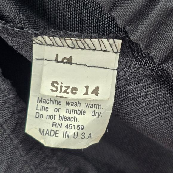 Black Pull On Knee Length Elastic Office Corporate Church Classic Skirt Size 14 - Picture 5 of 6